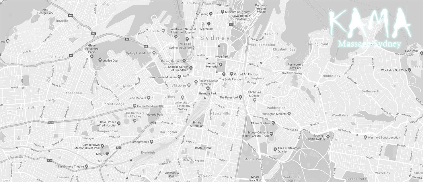 Sydney Massage Map