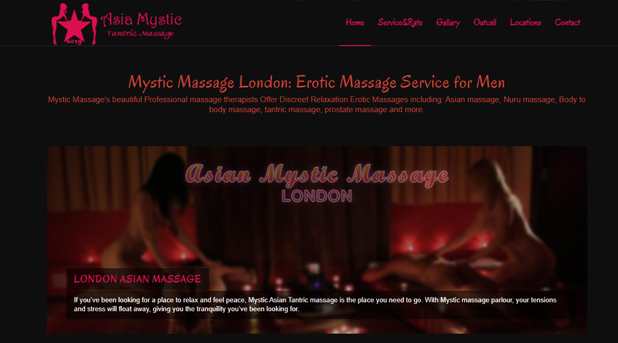 Mystic massage's site